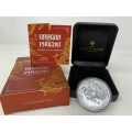 1 oz silver DRAGON & PHOENIX 2018 PROOF box + coa