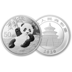 150 gr silver PANDA 2020 PROOF 50 Yuan