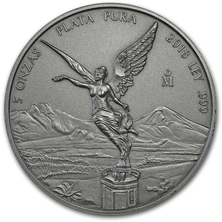 5 oz silver LIBERTAD 2018 ANTIQUED