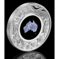 Great Southern Land 2022 1oz Silver Proof Blue Lepidolite Coin