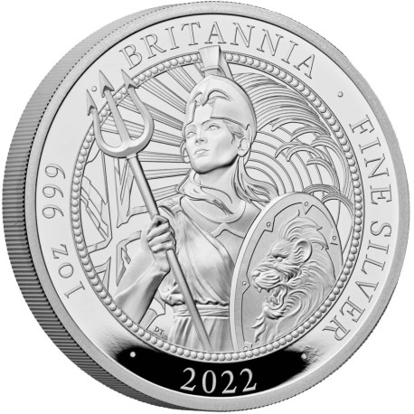 The Britannia 2022 UK 1oz Silver Proof Coin 