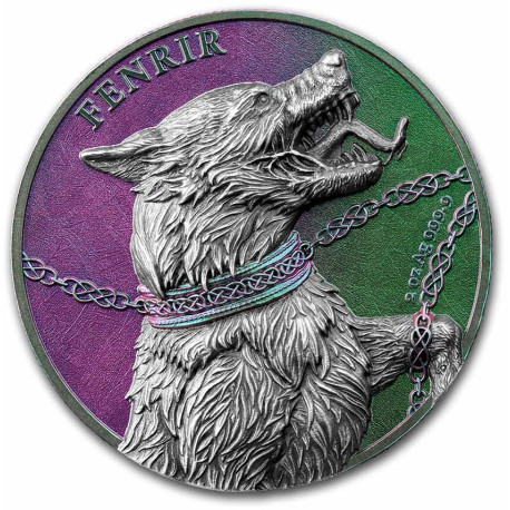 2 oz silver Germania Beasts Fafnir Ultra High Relief 2020