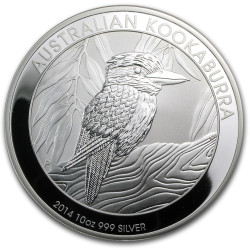 PM 10 oz silver KOOKABURRA 2014 $10 bu