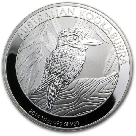 PM 10 oz silver KOOKABURRA 2014 $10 bu