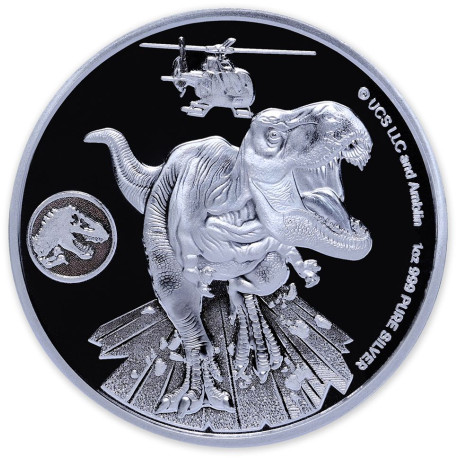 1 oz silver JURASSIC WORLD DOMINION 2022 bu $0.50