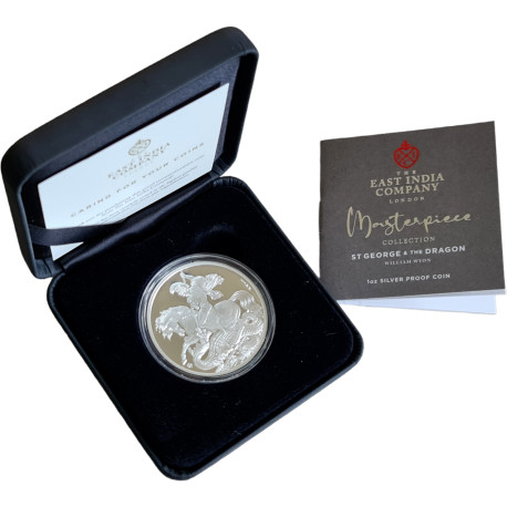 Masterpiece St George & the Dragon 2023 1oz Silver Proof Coin