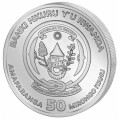 1 oz SILVER RWANDA DRAGON 2024 BU 50 AMAFRANGA