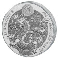1 oz SILVER RWANDA DRAGON 2024 BU 50 AMAFRANGA