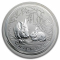 5 oz SILVER LUNAR RABBIT 2011