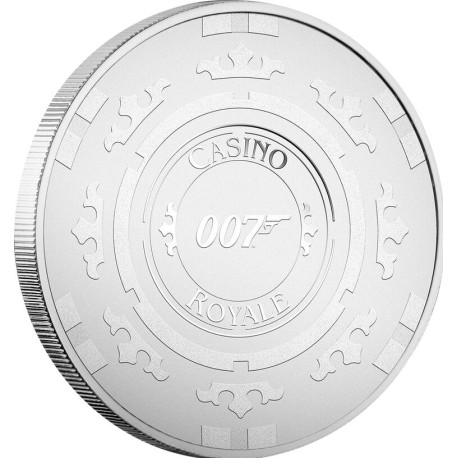 Perth Mint JAMES BOND 007 2022 1oz SILVER $1 60 Years Family Crest BU