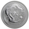 1/2 oz silver Dragon 2012 colored