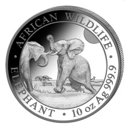 10 oz silver ELEPHANT 2023 Somalia Shillings 1000