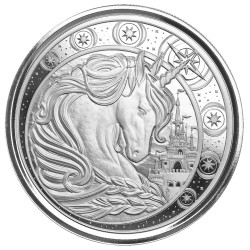 Ghana 1 oz silver UNICORN 2023 bu 5 CEDIS 