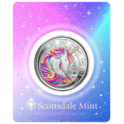 Ghana 1 oz silver UNICORN BLOSSOM 2023 bu 5 CEDIS 