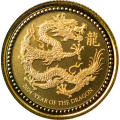 1/10 oz gold Samoa DRAGON 2024 bu 8 Tala