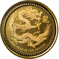 1/10 oz gold Samoa DRAGON 2024 bu 8 Tala