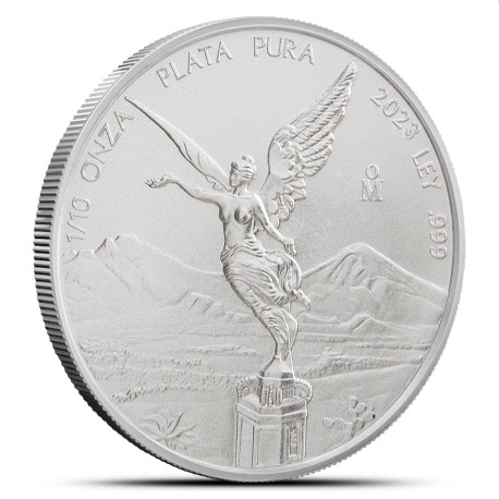 MEXICO 1/10 oz silver LIBERTAD 2023 bu