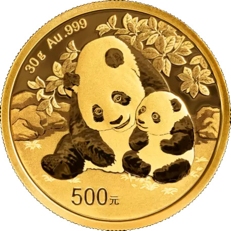 Gold CHINA PANDA 30 GR 2023 Yuan 500