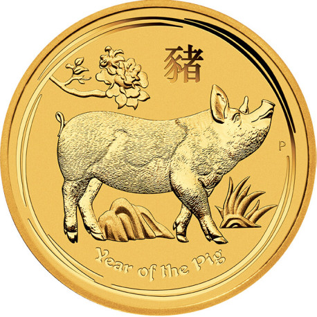 Australian Lunar Series II 2019 Year of the Pig 1 oz Gold Proof Coin
