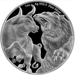 RAM 1 oz silver SUMATRAN TIGER 2020 BU $1