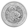 UK 2 oz silver Tudor Beasts BULL OF CLARENCE 2023 BU £5