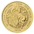 U.K. 1/4 oz gold TUDOR BEASTS The YALE OF BEAUFORT 2023 BU £25