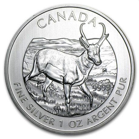 1 oz silver Maple Leaf 2013 ANTELOPE