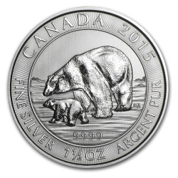 1 1/2 oz POLAR BEAR 2015 Polar Bear & Cub $8