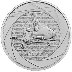 1 oz silver SIX DECADES of James BOND 2024 £2 bu