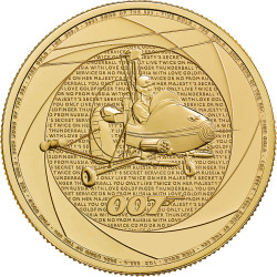 1 oz gold SIX DECADES of James BOND 2024 £100 bu 007 of the 60's