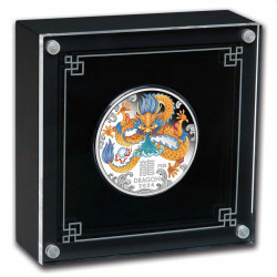 Australian Lunar Series III 2024 Year of the Dragon 1oz Silver Proof Coloured Coin