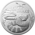 RAM MOST DANGEROUS 1 oz silver TIGER SNAKE 2024 $1