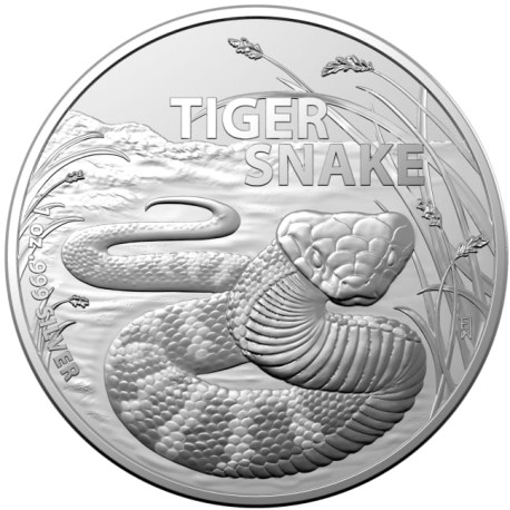RAM MOST DANGEROUS 1 oz silver TIGER SNAKE 2024 $1