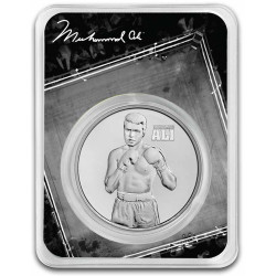 1 oz silver MUHAMMAD ALI 2023 bu $2 in TEP