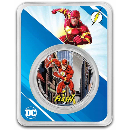 DC Comics 1 oz silver FLASH 2023 $5 bu Samoa