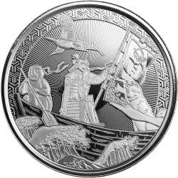 1 oz silver Legends of JAPAN 2021 MOMOTARO Onto DEMON ISLAND in ANIME Style bu Samoa