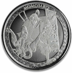 1 oz silver Legends of JAPAN 2020 MOMOTARO & The DEMON SUBDUED in ANIME Style bu Samoa