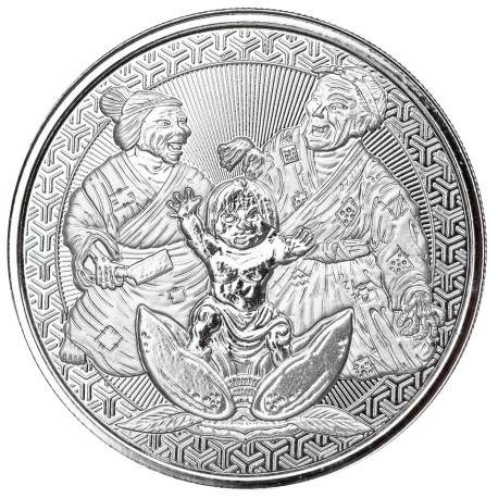 1 oz silver Legends of JAPAN 2020 MOMOTARO & The DEMON SUBDUED in ANIME Style bu Samoa