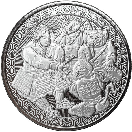 1 oz silver Legends of JAPAN 2022 MOMOTARO ANIME bu Samoa 5 Tala