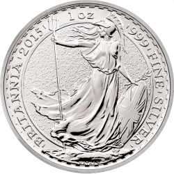 1 oz SILVER BRITANNIA 2015 £2 bu