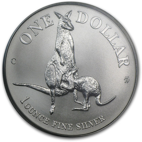 1 oz silver $1 KANGAROO 1996