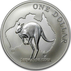 1 oz silver $1 KANGAROO 2000 $1 bu