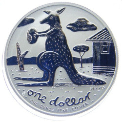 1 oz silver $1 KANGAROO 2008 $1 bu
