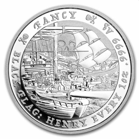 1 oz silver Black Flag 2023 The Fancy $1