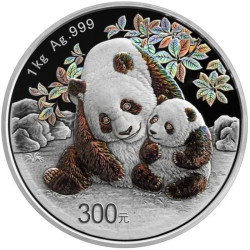 China 1 kilo silver PANDA 2023 Yuan 300 Proof 