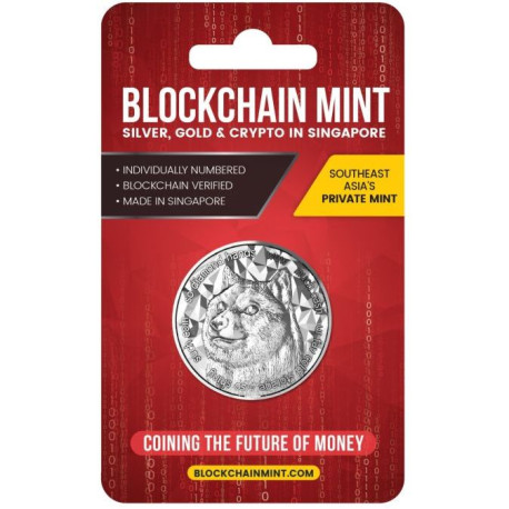 1 oz silver CRYPTO coin 2020 LITECOIN bu in TEP