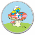 1 oz silver SMURFS SNOWMAN 2023 bu Coloured $2 in TEP