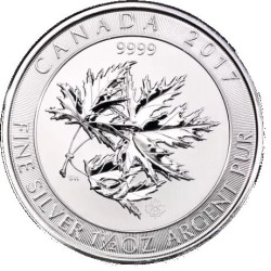1.5 oz silver SUPERLEAF 2017 *** MULTI-LEAF