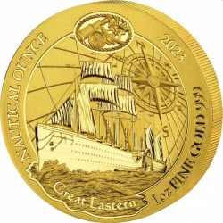 1 oz gold RWANDA NAUTICAL 2023 GREAT EASTERN 100 AMAFRANGA