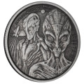 1 oz silver 5 CEDIS Ghana ALIEN 2023 BU 20 CEDIS